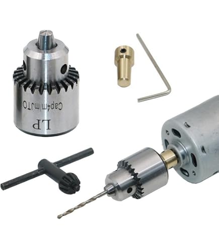 Micro 0.3-4mm JTO Taper Mounted Drill Chuck and Wrench with Chuck