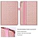 WWW iPad Pro 9.7 Case, [Luxury Laser Flower] Premium PU Leather Case Protective Cover with Auto Wake/Sleep Feature for Apple iPad Pro 9.7-inch Pink