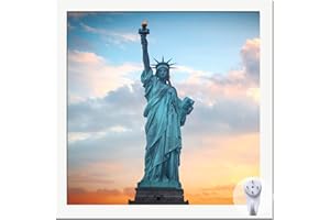 OMAIGAR 10x10 Picture Frame for 10by10 Square Poster Photo Canvas Certificate White High Transparent Photo Frame Wall Desktop Horizontal Vertical 10 x 10