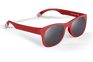 ROSHAMBO BABY ROSHAMBO Unbreakable Toddler Sunglasses with Strap BPA-free – Girls Boys 2-4 years – Polarized Lens, Assembled in USA
