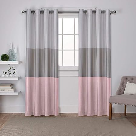 Exclusive Home Curtains Chateau Grommet Top Panel Pair Blush