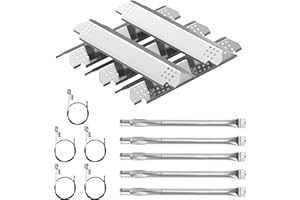 BMMXBI Grill Replacement Parts for Nexgrill Grill 5-Burner 720-0882A 720-0896 720-0896B 720-0925 Grill, Flame Tamer Heat Tent and Grill Burner for Nexgrill Grill 6-Burner 720-0969GA 720-0969