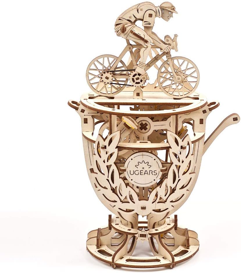 Ugears Automaton Cyclist 3D Puzzle, 3D Wooden Puzzles for Adults