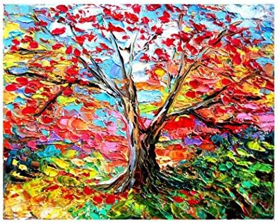Dadiku Oil Painting Abstract Canvas Wall Art Quotes For livingroom Bedroom Office Fantasy Tree
