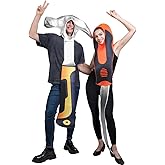 KalcyKizz Worker Tools Halloween Costume for Adult Couple costumes Hammer and Screwdriver