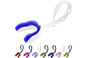 Oral Mart Strapped Mouth Guard for Football, Lacrosse, Ice Hockey, Taekwondo (USA Flag & Fangs & 15 Best Colors to Choose from) - Sports Mouthguard with Connected Strap (Strapped, Youth or Adult)