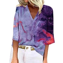 Cheifay Tank Tops Women 3/4 Sleeve Shirts for Women
