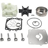 GlückMarine 61AW0078 Water Pump Impeller Repair Kit with Housing and Wave Washer Kit for Yamaha 150-225 HP Outboard Boat Motors Replacement 61A-W0078 Sierra 18-3395 18-3396 Marine Engine
