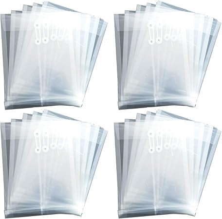 Amazon ヒロワールドトレード サイズ ドキュメントケース マチ付き 枚 厚口 クリアファイル ファイルケース 封筒 型 紐付き 透明枚 ドキュメントファイル 文房具 オフィス用品