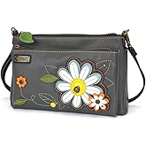 CHALA RFID Protected Vegan Leather Deluxe Crossbody Bag with Adjustable Straps