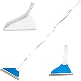 Helio AirBroom 3-Piece Sweeper, Squeegee &amp; Dustpan for Wet/Dry Cleaning | Pet hair broom and squeegee for wet and dry cleaning on floors, windows, carpets, and furniture.