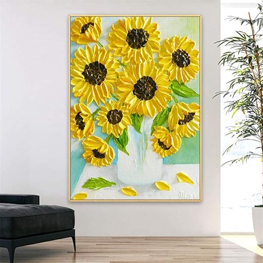 WSNDGWS Moderna Flor Lienzo Pintura Sala Comedor Dormitorio ...