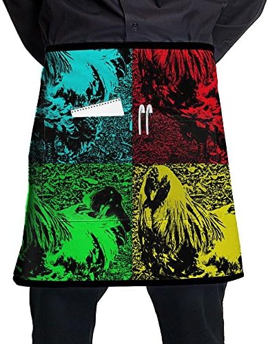 LIHAI French Le Coq Gaulois Funny Apron Apron For Waitress Funny Prepare For Family Woman Cooking Polyester One Size