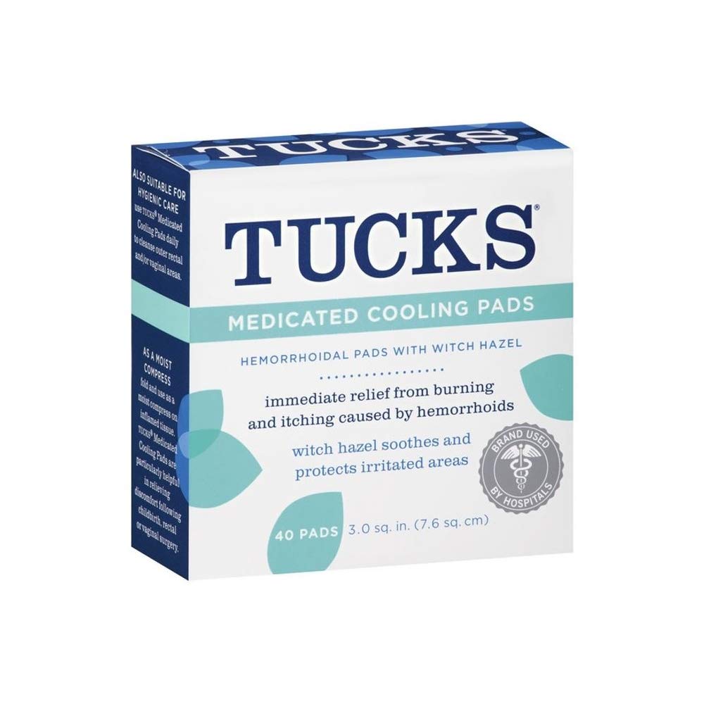 Tucks Medicated Cooling Pads, 40 Pads (Pack of 8) Health