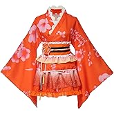 GRACEART Japanese Yukata Kimono Costume Anime Cosplay Robe For Women Girls