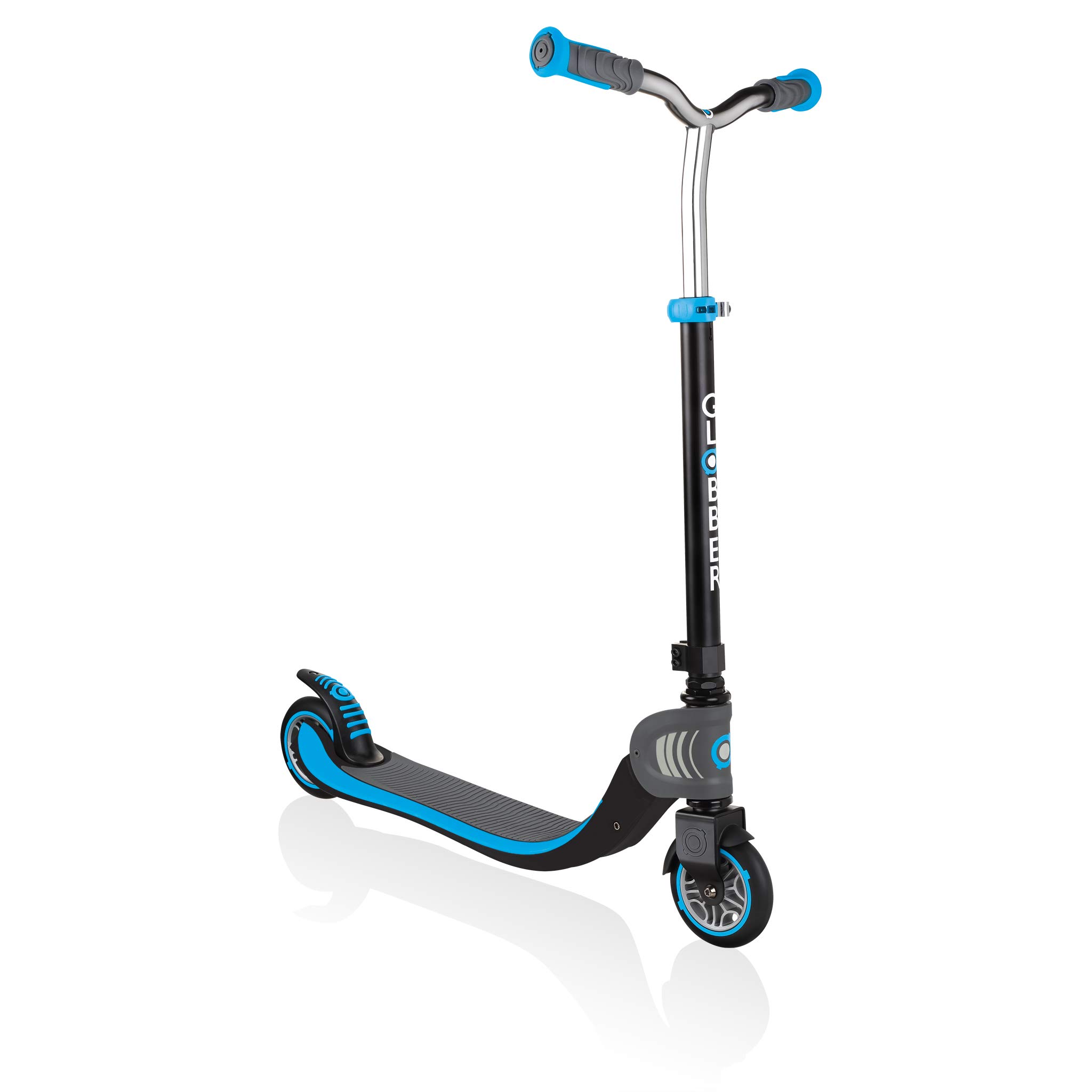 Globber FLOW 125 FOLDABLE Scooter BLACK - SKY BLUE