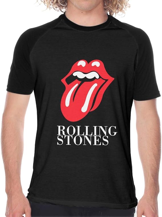 Amazon Rolling Stone ローリング ストーンズ ロゴ ラグラン 半袖 カジュアル 格好いい プリント 通学 男性 Tシャツ メンズ 野球ユニフォーム 服 ファッション小物 通販
