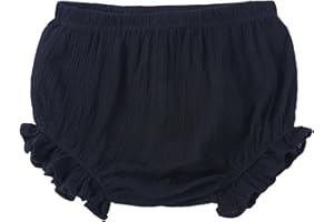 Baby Bloomers Basic Shorts Toddler Kids Ruffle Diaper Covers Newborn Infant Washable Reusable Cotton Linen Shorts Underwear