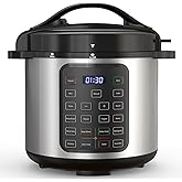 Electric Pressure Cooker, Upgraded 8 Quart 12-in-1 Multicooker, Stainless Steel Slow Cooker, Rice Cooker, Steamer, Sauté, Yog