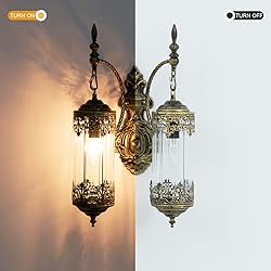 RONGHUAFUGUI Vintage Wall Sconces 2-Light Rustic