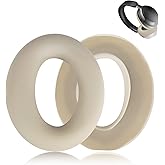 Aiivioll QC Ultra Silicone Ear Pads Cover for Bose QuietComfort Ultra Headphones, Washable Sweat Earpad Covers for QuietComfort Ultra Bluetooth Headphones Accessories Protective Pads Cover(Off-White)