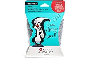 Fit and Fresh Activated Charcoal, 4 Pack, 4 x 3.75 x 3.75, Gray