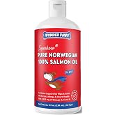 Premium Salmon Oil for Dogs &ndash; Pure Norwegian Salmon Oil High in Omega 3 EPA &amp; DHA -Powerful Fish Oil for Dogs Skin &amp; Coat, Hip &amp; Joints, Allergies &amp; Itchy Skin &ndash; Omega 3 Fish Oil for Dogs-8oz Liquid