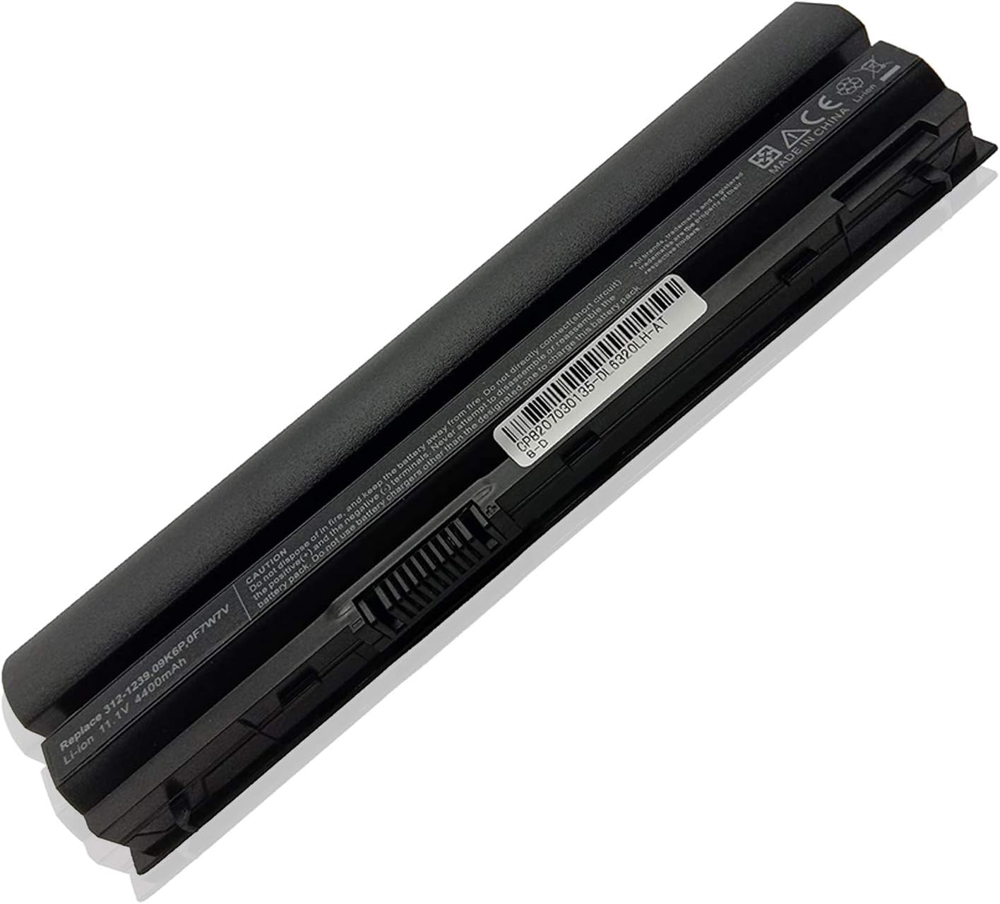 KDJAMI 11.1V 4400mAh New Laptop Battery for Dell Latitude E6320 E6320XFR E6120 E6220 E6230 6330 E6430S fits RFJMW X57F1 7FF1K FRR0G J79X4 K4CP5 Y0WYY Y61CV 312-1239 312-1241 312-1381 Series