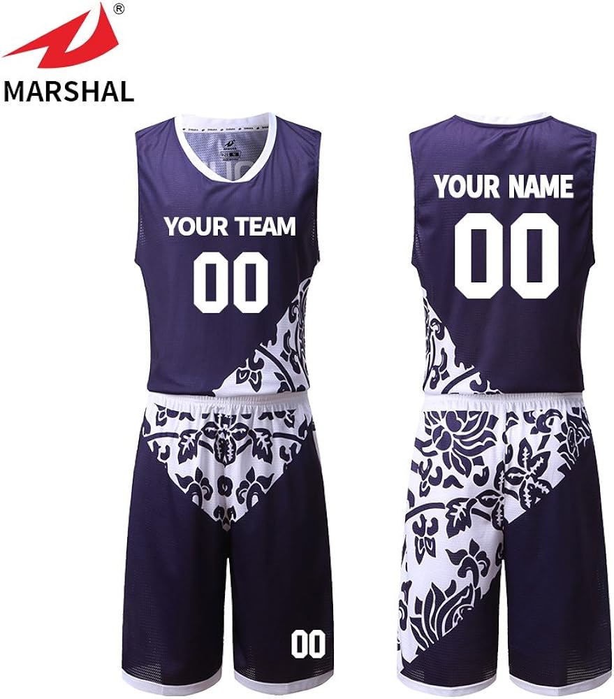 Marshal Jersey New Style Basketball unifroms Flower Pattern