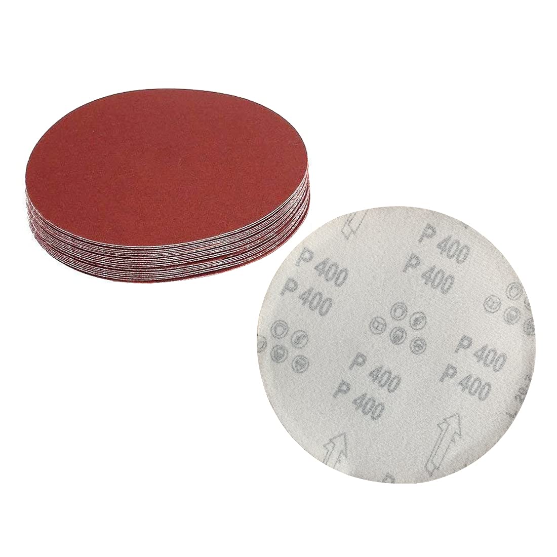 Adiyer [20 Pack] 7-inch 400 Grit Hook and Loop Sanding Discs Sandpaper, Aluminum Oxide Abrasive Sanding Tools