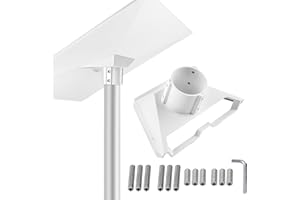 ANKEY Starlink Pole Mount, Solid Aluminum Alloy Starlink Gen 3 Pipe Adapter Pole Mount Mounting Kit, Metal Pole Pipe Mount Compatible with Starlink V3 Gen 3 Standard Dish