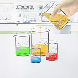 Glass Beakers Set Borosilicate Graduated Measuring