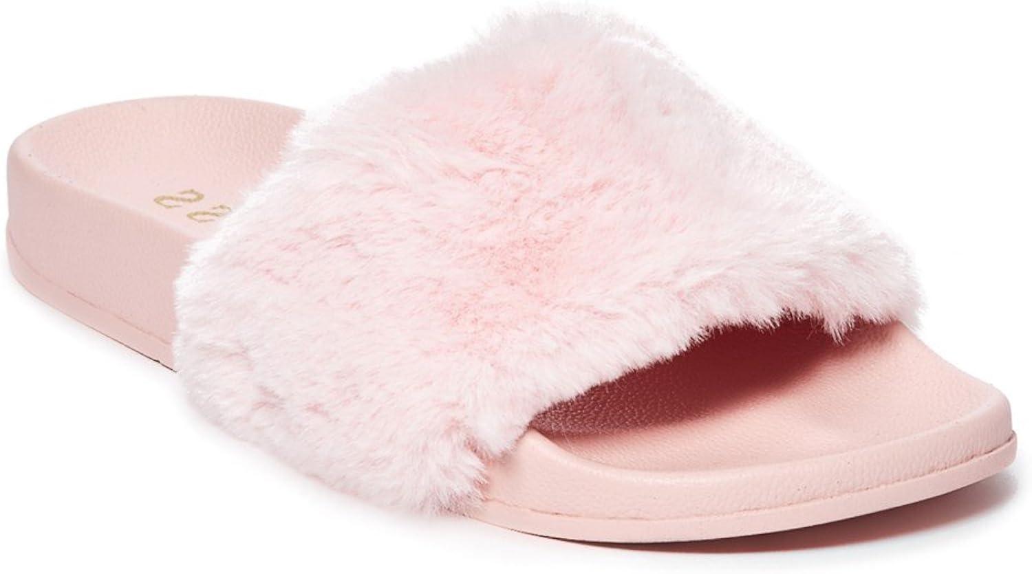 guess fur slide sandals