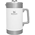 Stanley Classic Stay-Hot French Press Coffee Maker 48 oz | 5 Minute Brew, 4 Hours Hot | Mesh Filter for Coffee Grounds | Insulated Stainless Steel French Press | BPA-Free | Polar