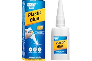 SXHYF Plastic Glue, Super Glue for Plastic, Plastic Adhesive, 30g Instant Glue for Plastic, Acrylic, Model, DIY Craft, PVC, PA, ABS, PC, Glue for Bonding Plastic and Other Materials, Tacky Glue Quick Dry…