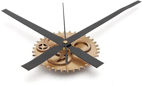 Reloj de pared Dcolor vintage, mecanismo DIY, grande, para casa, salón