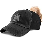 Ponytail Cap Women's Baseball Cap Embroidered Us Air Force Retired Sun Hat with Ponytail Hole High Pony Hat
