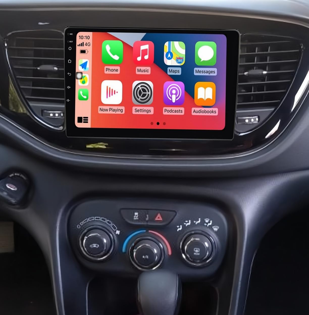 Photo 1 of 4G+64G 9Inch HD Touch Screen Car Stereo Radio for Dodge Dart 2012-2016, Android 13 Double Din Car Radio Receiver with Carplay Android Auto,GPS Navigation,Bluetooth5.0, FM/RDS, SWC,Backup Camera Mic