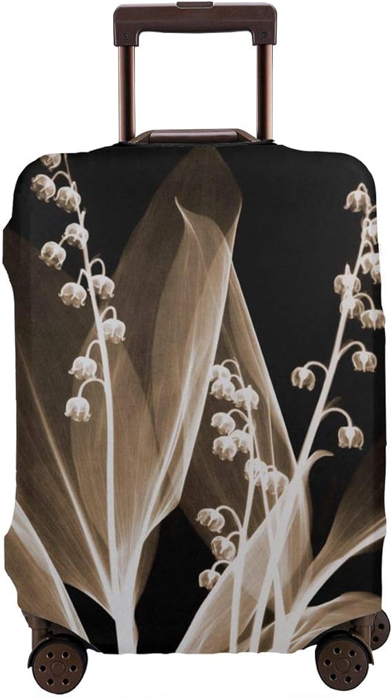 Amazon Co Jp Hanawujinha キャリーバッグカバー スーツケースカバー お荷物カバー ドイツスズラン 伸縮素材 国内旅行 海外旅行 おしゃれ 着脱やすい 防塵 防水 防汚れ 傷付き防止 防盗 洗える 服 ファッション小物