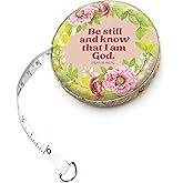 Retractable Tape Measure (60 Inches / 150 Centimeters) – Measure Tape, Christian Gift Personalized with Psalm 46:10, Be Still