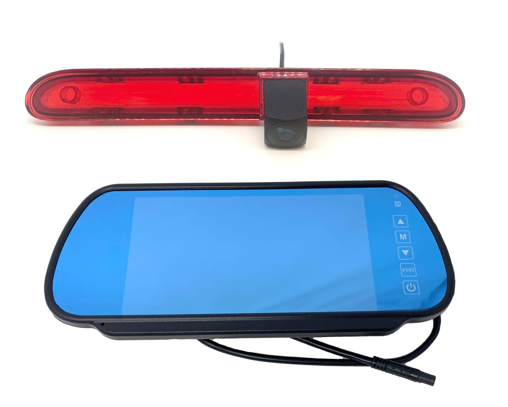 Dolphin Automotive High Level Brake Light Reversing Camera For Peugeot Expert & Citroen Dispatch 2016 Onwards (Camera With 7" Mirror Monitor)