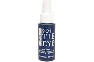 S·E·I S.E.I. Indigo Tie Dye Spray Bottle: 2oz. Non Toxic Fabric Dye Spray, DIY Permanent Clothing Dye, One Step, Ready to Use Tie Dye Supplies