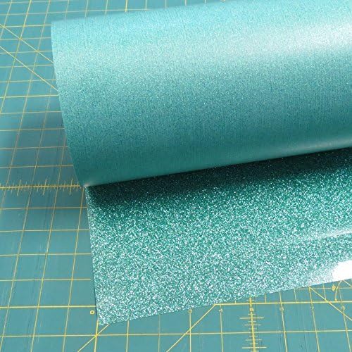 Siser Glitter HTV 20" x 5ft Roll - Iron on Heat Transfer Vinyl (Jade)