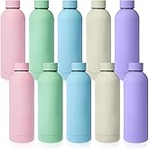Bokon 10 Pcs Stainless Steel Water Bottle Bulk Valentines Employee Week Gifts School Double Layer Vacuum 17 oz Small Mouth Sport Insulated Metal Teacher Reusable Flask Leakproof Lid