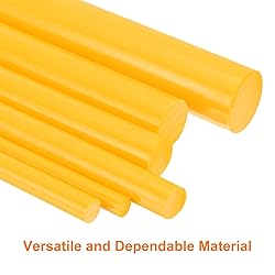 uxcell 5 Pcs Plastic Rods 21 x 500mm Round Solid