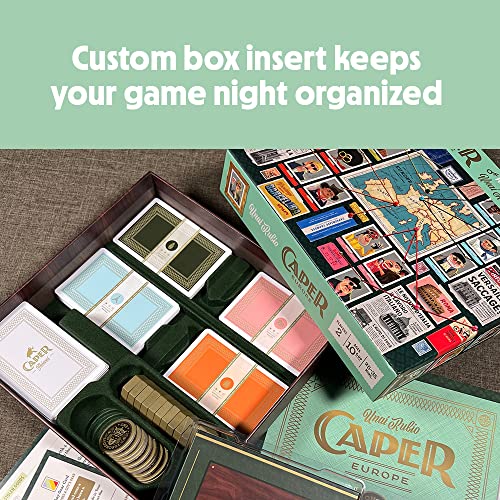 Caper Europe a Strategic Drafting Board Game for Two Players by