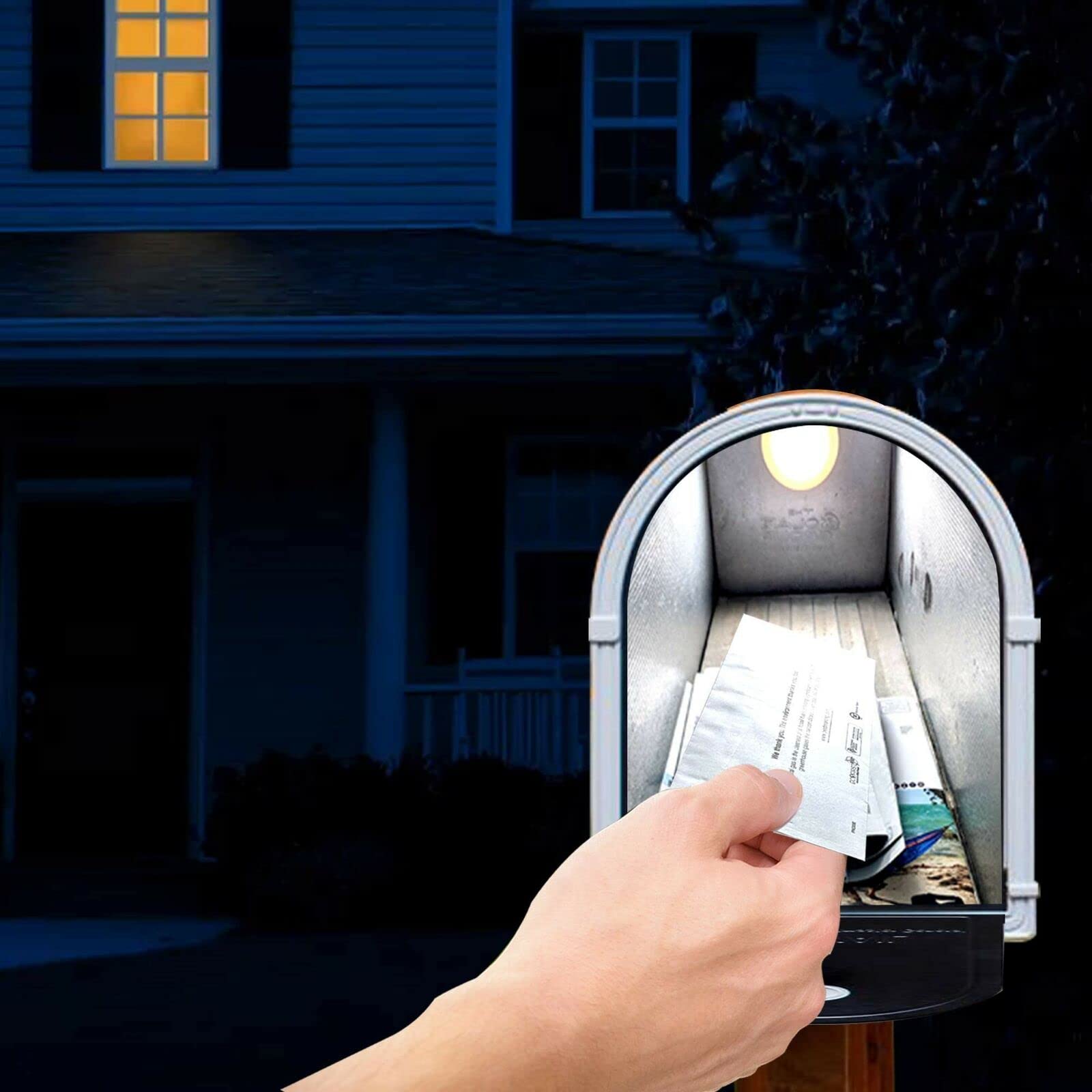 Photo 1 of **DOESN'T TURN OFF** ILLUMISAFE LIGHTS Motion Sensitive Mailbox LED Light - Portable Universal Magnetic Interior LED Light with Motion Sensor for Mailbox Lighting - Illuminates Mailbox for Enhanced Visibility at Night