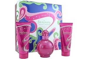 BRITNEY SPEARS Fantasy by Britney Spears for Women, Set (Eau De Parfum Spray 3.3 Ounce, Body Lotion 3.3 Ounce, Shower Gel 3.3