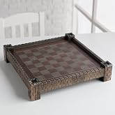 17.25" Fortress Chessboard with 1.5" Square, Tan &amp; Brown
