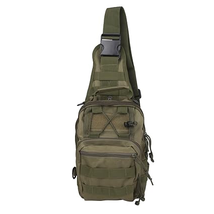 Impoted Outdoor Shoulder Military Tactical Backpack Camping Hiking Bag - Army Green